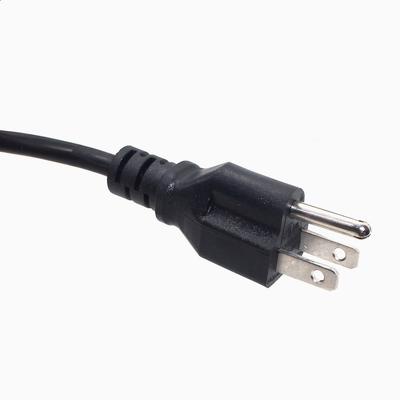60227 IEC C13 Tiga Cabang Kabel Listrik AC 6ft USA UL Listed Power Cord