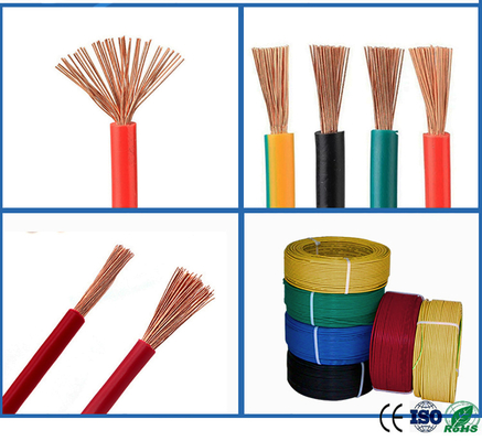 Kabel Fleksibel Berisolasi PVC Perlawanan Rendah 1mm Kabel Lapis Baja PVC