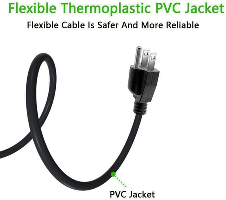 Kabel Listrik Alat PVC Termoplastik Jenis SJT US 3 Cabang Kabel Listrik TV