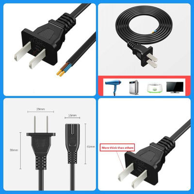 kualitas  2 Pin CCC Power Cord Electrical Two Core Plug For Audio Home Appliances pabrik