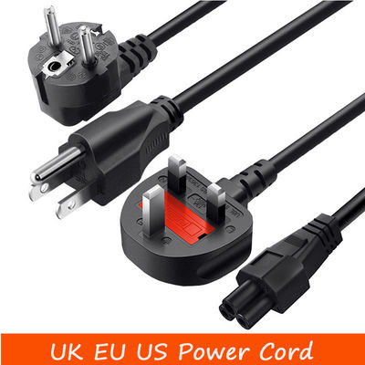 kualitas  Home Appliance ASTA UK Power Cord 1m 1.5m 2m UK 3 PIN Power Cable pabrik