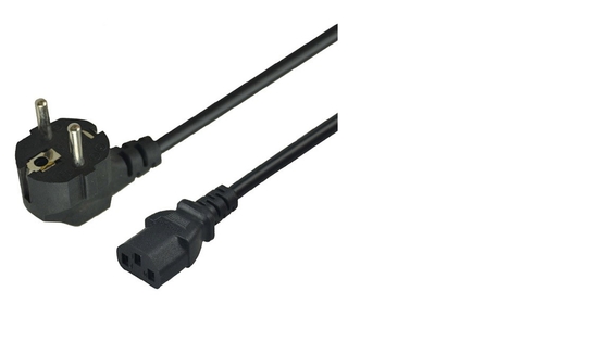 Peralatan Rumah 6ft 3 Pin Kabel Listrik AC 16A Kabel Listrik Standar Eropa