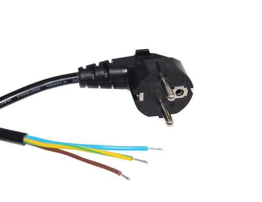 Peralatan Rumah 6ft 3 Pin Kabel Listrik AC 16A Kabel Listrik Standar Eropa