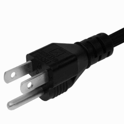 Elektronik Kabel Daya UL Konektor IEC C13 125V 10A Tembaga Murni PVC