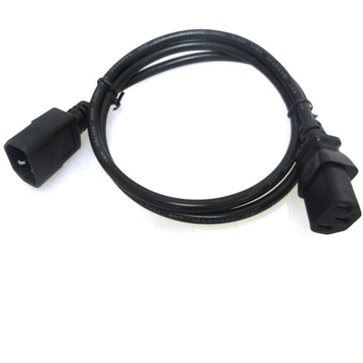 Kabel Ekstensi Daya Listrik 6 Inch IEC C13 3x0.75mm2 PVC Insulated