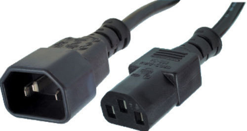 Kabel Ekstensi Aman AC yang Disetujui UL 18AWG 0.8m 3 Kabel Listrik AC Cabang Untuk TV
