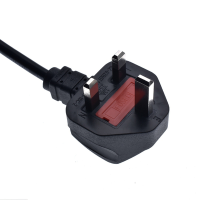Kabel Listrik ASTA PVC Fleksibel Terisolasi BS1363 Kabel Listrik Umum C13 250V 2m UK