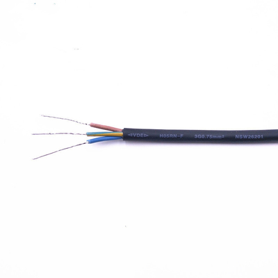 OEM ODM Black Rubber Flex Cable 0.75mm2 VDE CCC ROHS sertifikasi