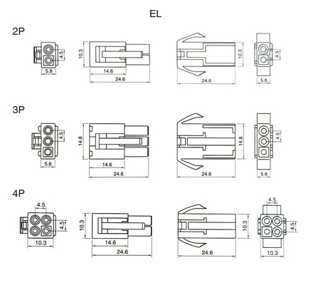 Custom Engine Electrical Wire Harness Kabel JST Konektor Pria Wanita